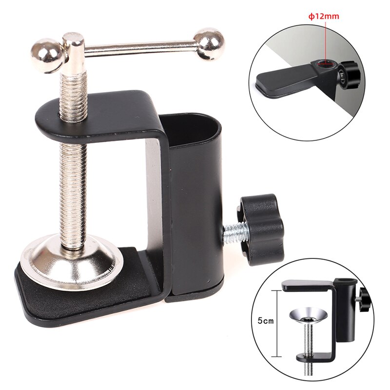 Cantilever Bracket Clamp Holder Desk Lamp Clip Fittings Base Hose for Mic Stand
