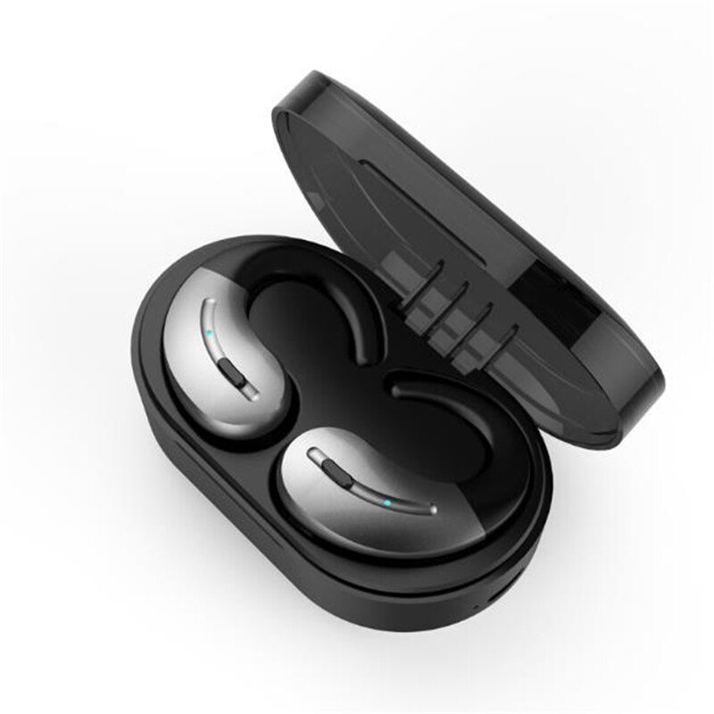Bluetooth Wireless Earphones TWS 5.0 Headphones Sport Headsets Earhook Running Stereo Wireless Headphone With Microphone: Gray