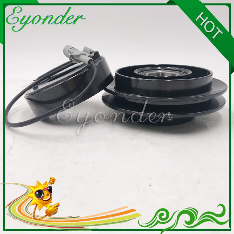 A/C Air Conditoning Compressor Magnetic Electromagnetic Clutch Pulley set PV1 10PA15 for MITSUBISHI PAJERO NH PAJERO NJ