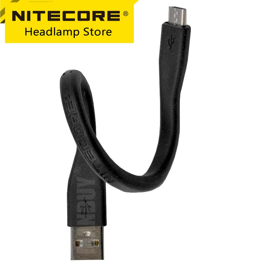 Nitecore Type-C/Micro-Usb Naar Flexibele Usb Stand Opladen Kabel Voor Tup Buis Tipse TIP2 Tini mh Serie Zaklamp HC65 Koplamp