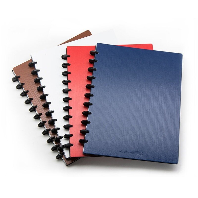 Carpeta transparente A4 con agujeros para guardar documentos, carpeta de encuadernación de almacenamiento de PVC, con anillas, hojas sueltas, para cuaderno, manualidades, 10 unidades
