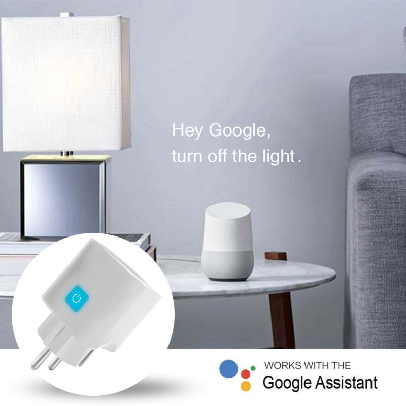 Ewelink – prise intelligente wi-fi, contrôle avec application EU, synchronisation de la prise, module de contrôle d&#39;automatisation intégré, compatible avec alexa google Alice,