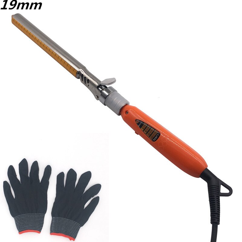 Professionelle 9mm tiefe ganze locken lockenwickler kräuseln welle maschinenschraube trommel von lockenwickler lockenstab: 19mm