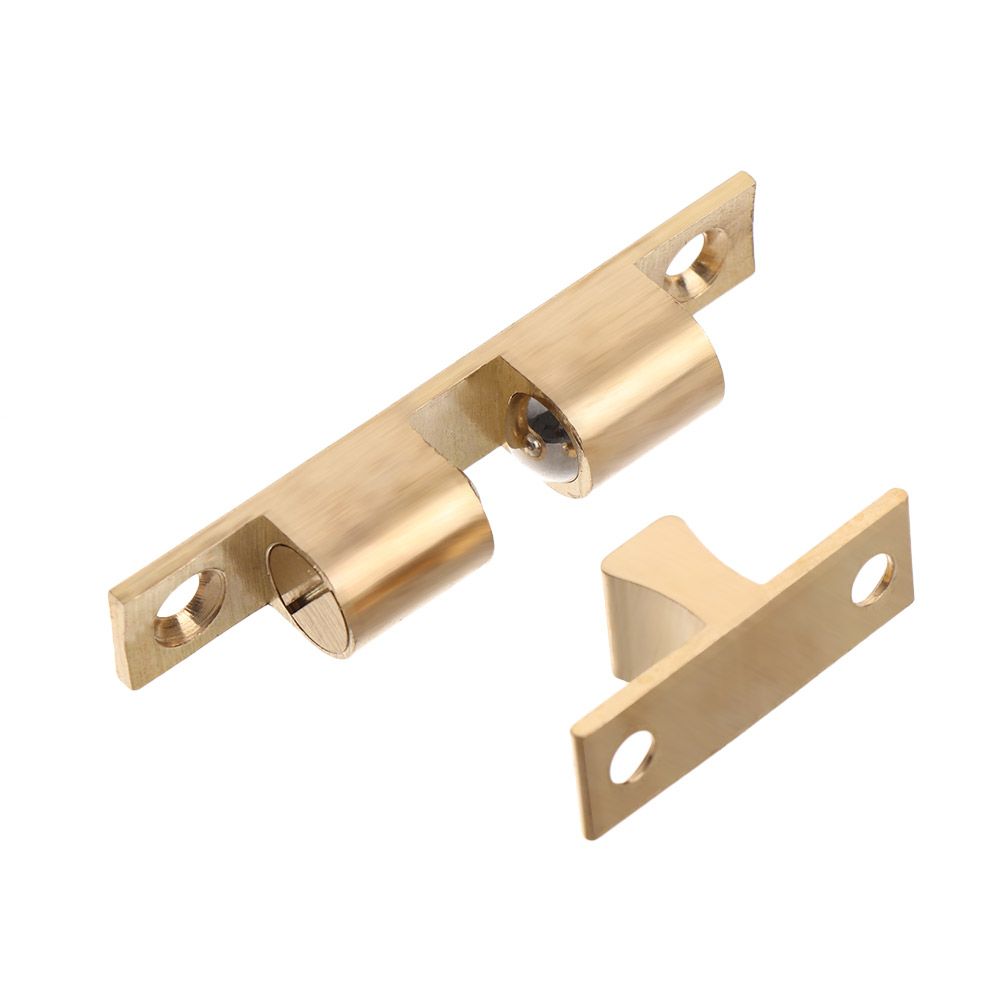 42/50/60/70mm Brass Cabinet Catches Wardrobe Stopper Door Lock Buckle Furniture Hardware Damper Buffer Inner Locks Switch Closer
