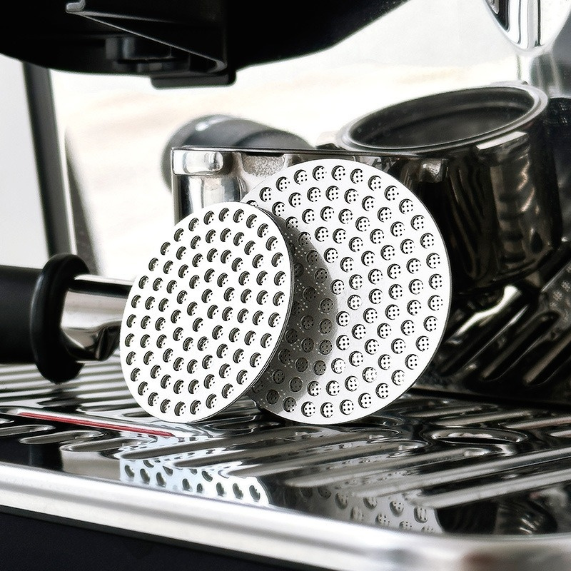 51/53/58mm Herbruikbare Koffie Puck Scherm 304 roestvrij staal Dubbellaags Koffiefilter Fijnmazig Professionele Espresso Accessoire