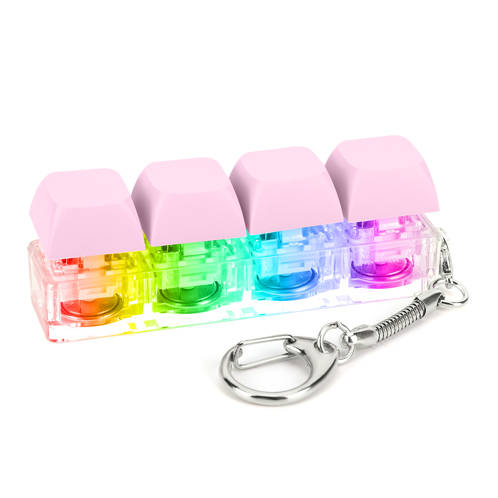 Finger Keyboard Fidget Toys, 4 prédire Keyboard ClUnicef Toy, Decompress Fingertip Keychain, Finger Calming Toy, Souligné Instituts