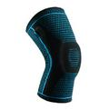 1 stuk kniebeschermers elleboog outdoor compressie sport siliconen veer ademende kniebeschermers sportveiligheid: Blauw / M