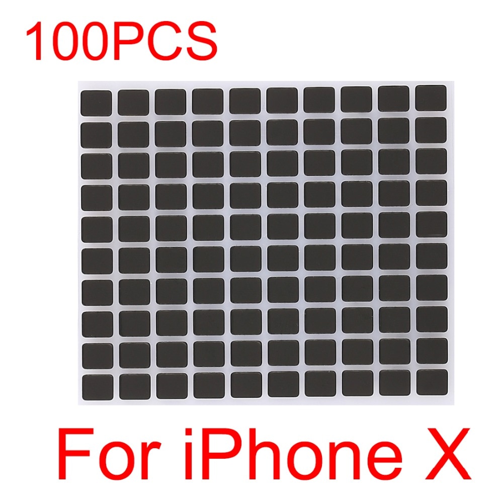 100 Pcs Scherm Zwarte Stickers Voor Iphone X