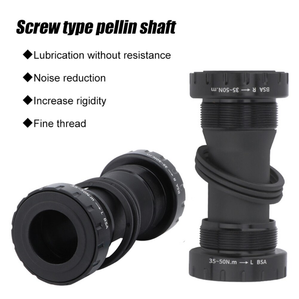 Bike Perlin Center Shaft Screw-in Threaded Center Shaft Thread Center Shaft Bottom Bracket