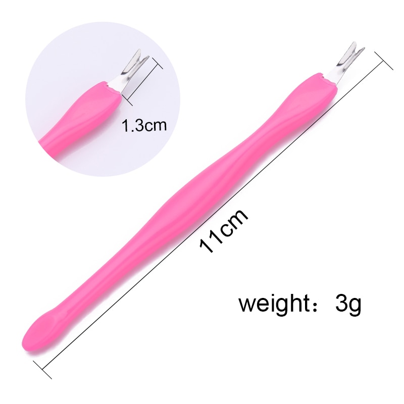 1Pc Tote Haut Entferner Nagel Kunst Gabel Häutchen Entferner Zange Pusher Trimmer Edelstahl Pedikübetreffend NäGel Pflege Nagel Werkzeuge