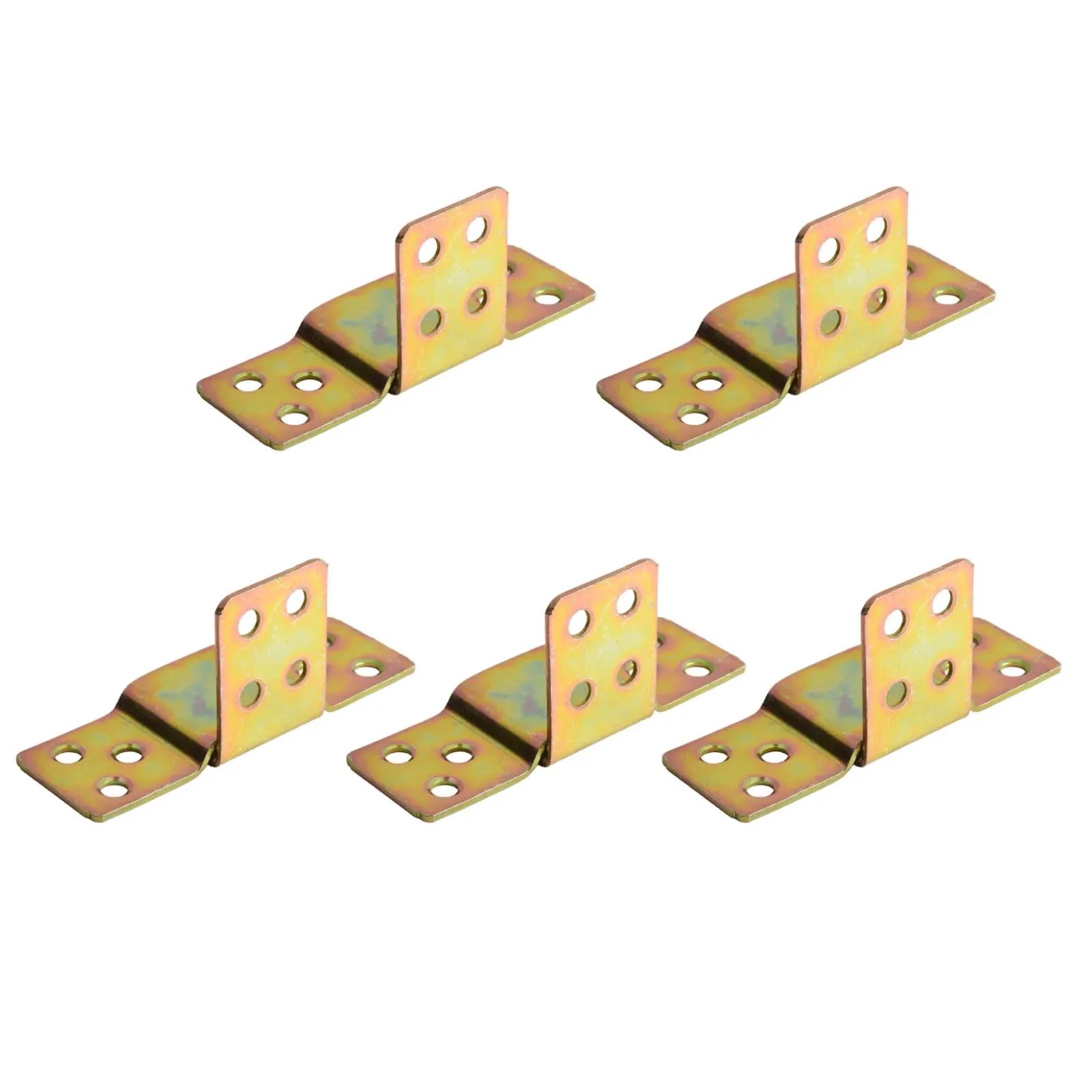 5Pcs Metal Bed Rail Bracket Wood Bed L Shape & Flat Plate Fastener Fitting Replacement Furniture Connector Hardware Fittings