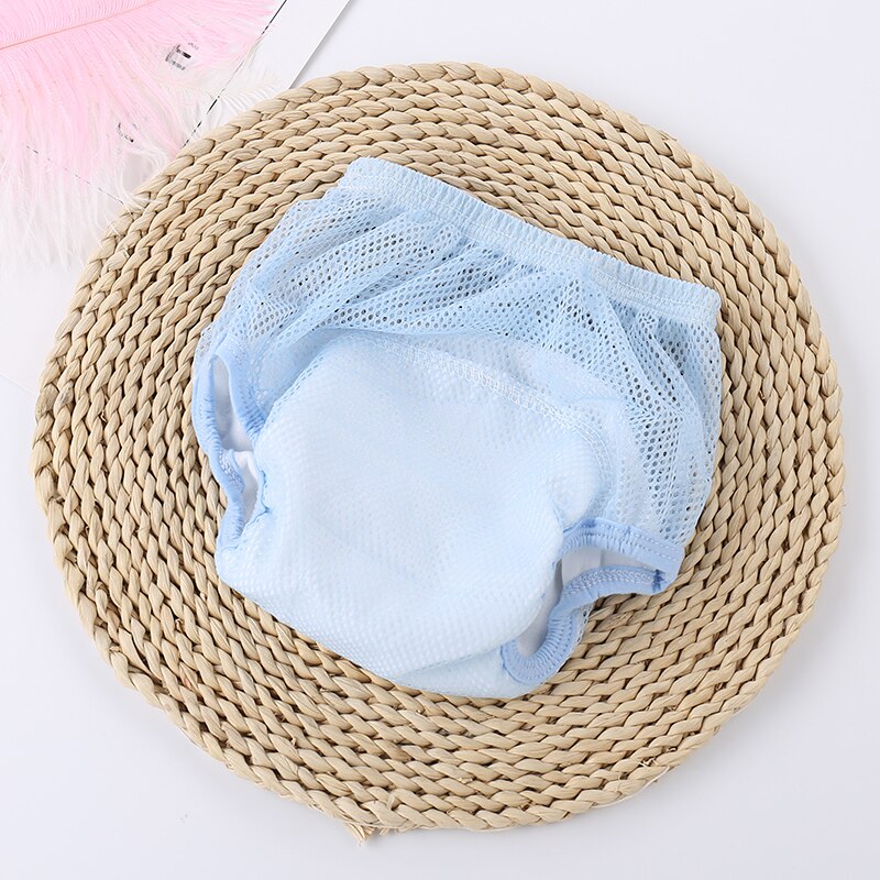 Couches en tissu réutilisable pour bébé, 3 pièces/lot, couches de poche en maille lavable, respirantes, pantalons de laboratoire pour nourrissons