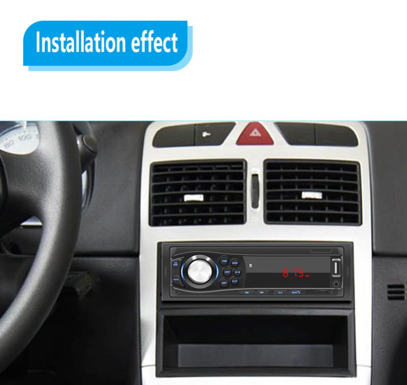 SWM-1028 radio samochodowe 1hałas TF karta USB wejście Aux 12V FM MP3 Autoradio odtwarzacz multimedialny