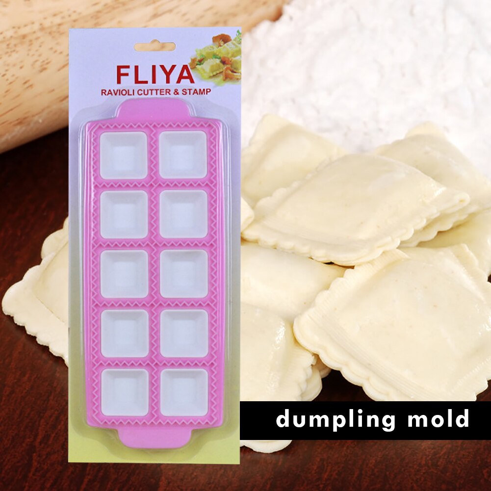Multifunktionell plast ravioli form dumplings cutter dumpling maker form wrapper presser formar matlagning bakverk cutter bakverk verktyg