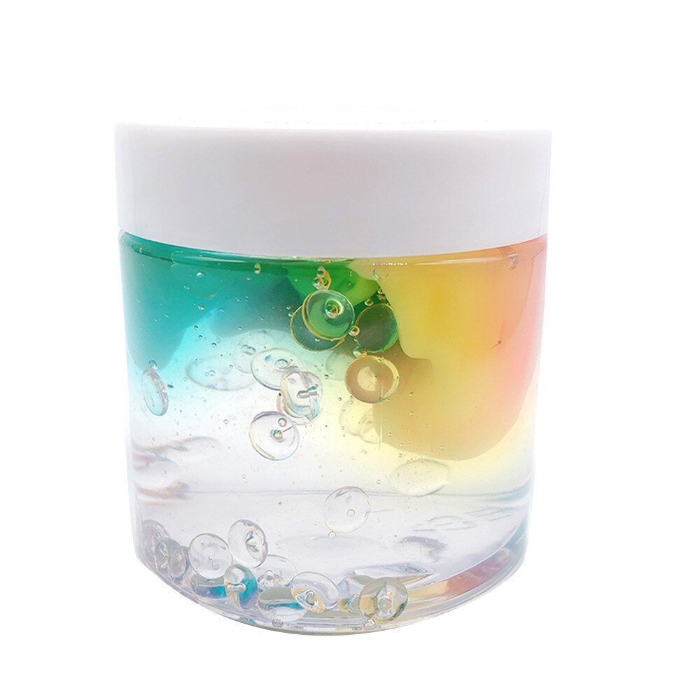 80ml SchöNe Farbe Mischen Wolke Schleim Duftenden betonen freundlicher Tonne Spielzeug ÜSpund freundlicher Hände Auf Fähigkeit juguetes para niños