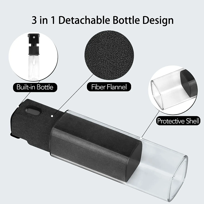 2 In 1 Screen Cleaner Spray Voor Mobiele Telefoon Pc Tablet Ipad Scherm Stofverwijderaar Microfiber Ruitenwisser Doek Polish Reinigingstools