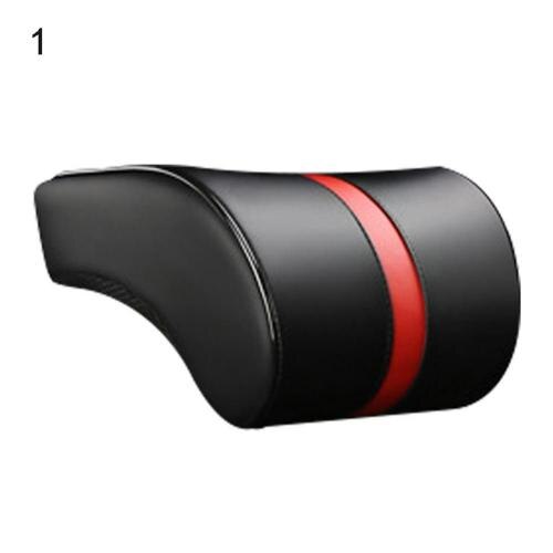 Car Memory Foam Travel Comfortable Neck Headrest Pillow Lumbar Support Cushion: Black Red Headrest