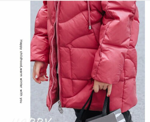 Kids Meisjes Duck Donsjack Down Jas Puffer Jas Parka Bovenkleding Warme Jassen