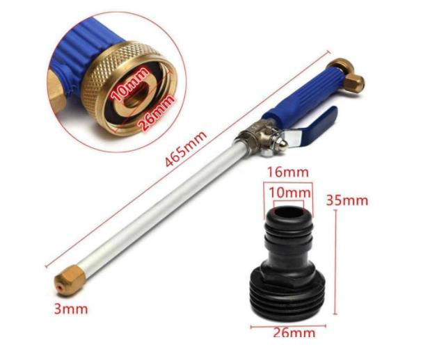 Hogedruk waterpistool 46cm metalen waterpistolen hogedrukreiniger spuit autowasgereedschap tuin waterstraalreiniger