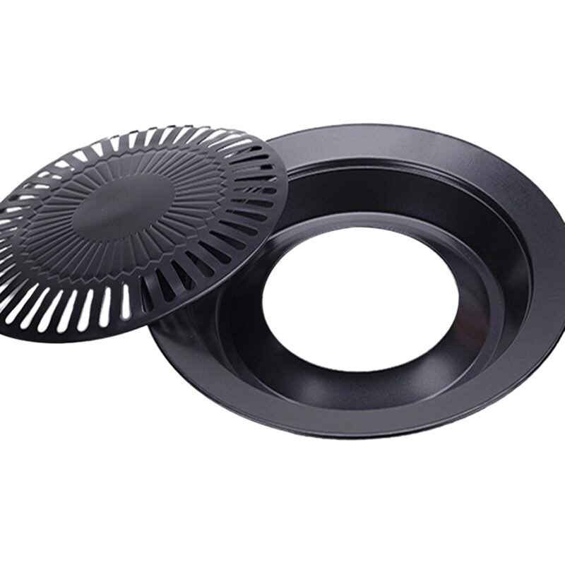CHYIR Koreaanse Rechthoekige Grill Pan - Non-Stick Rookloze Bakplaat Voor Indoor & Outdoor BBQ