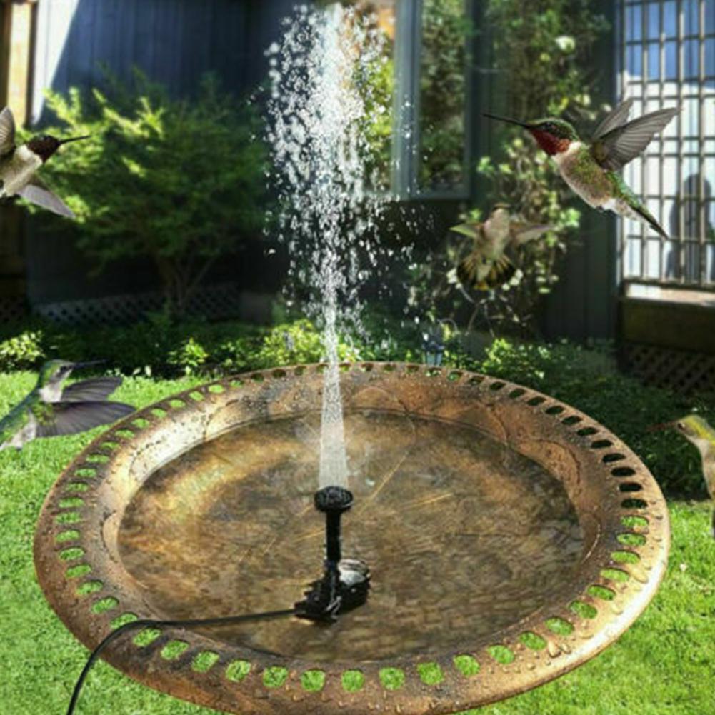 Solar Fountain Home Powered Water Fountain Pool Pond Garden Waterfall Sprinkler Sprayer Decorations Water Source 1.2W