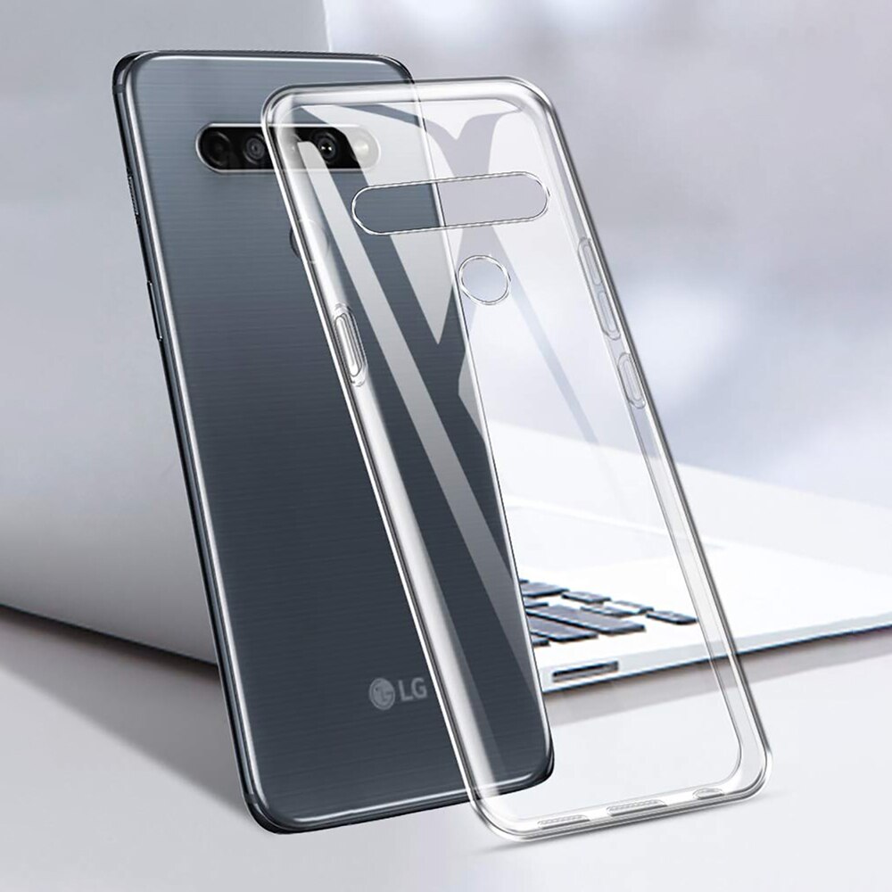 Transparent Original Phone Case LG K20 K30 K40 K40S K41S K50 K50S K51S K61 Q60 Q70 Soft TPU 360 Protective Clear Girl Back Cover