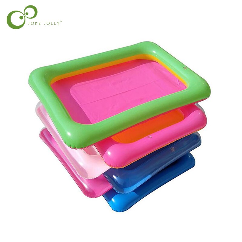 1Pcs Pvc Opblaasbare Zand Tafel Vissen Speelgoed Mini Opblaasbaar Zwembad Luchtkussen Opblaasbare Tray Party Kinderen Dag decoratie