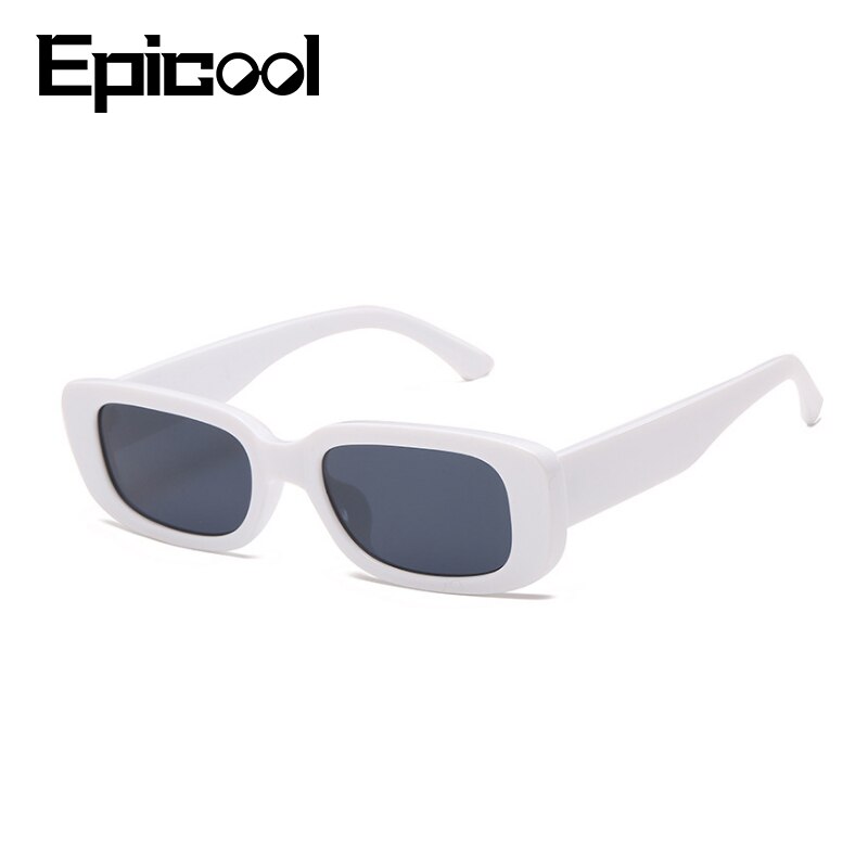 Epicool Klassieke Retro Zonnebril Vrouwen Kleine Vierkante Frame Zonnebril Dames Ocean Lens Zonnebril Oculos UV400