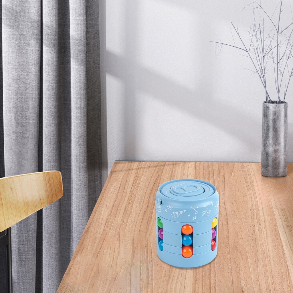 Speed Cube Bean Gyro Spinning Tops Toy Anti-anxiety Stress Relieve Decompression Fidget Educational Toys