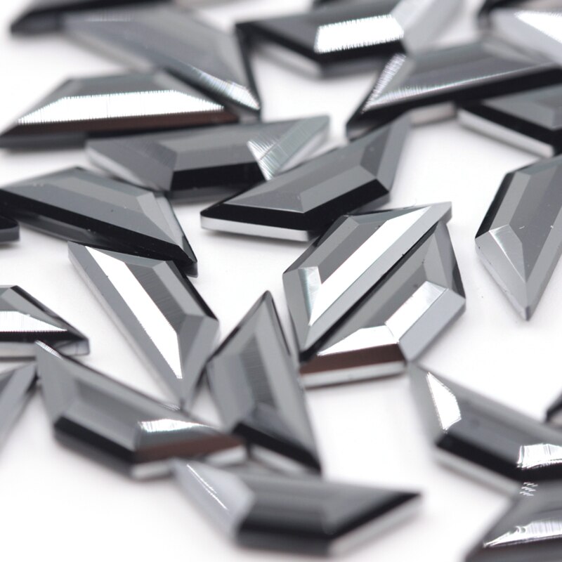 Warovsky-piedras para decoración de uñas, 20 Uds., Multicolor, trapecio 3D Strass 2772, gemas, diamantes de imitación, joyería para uñas