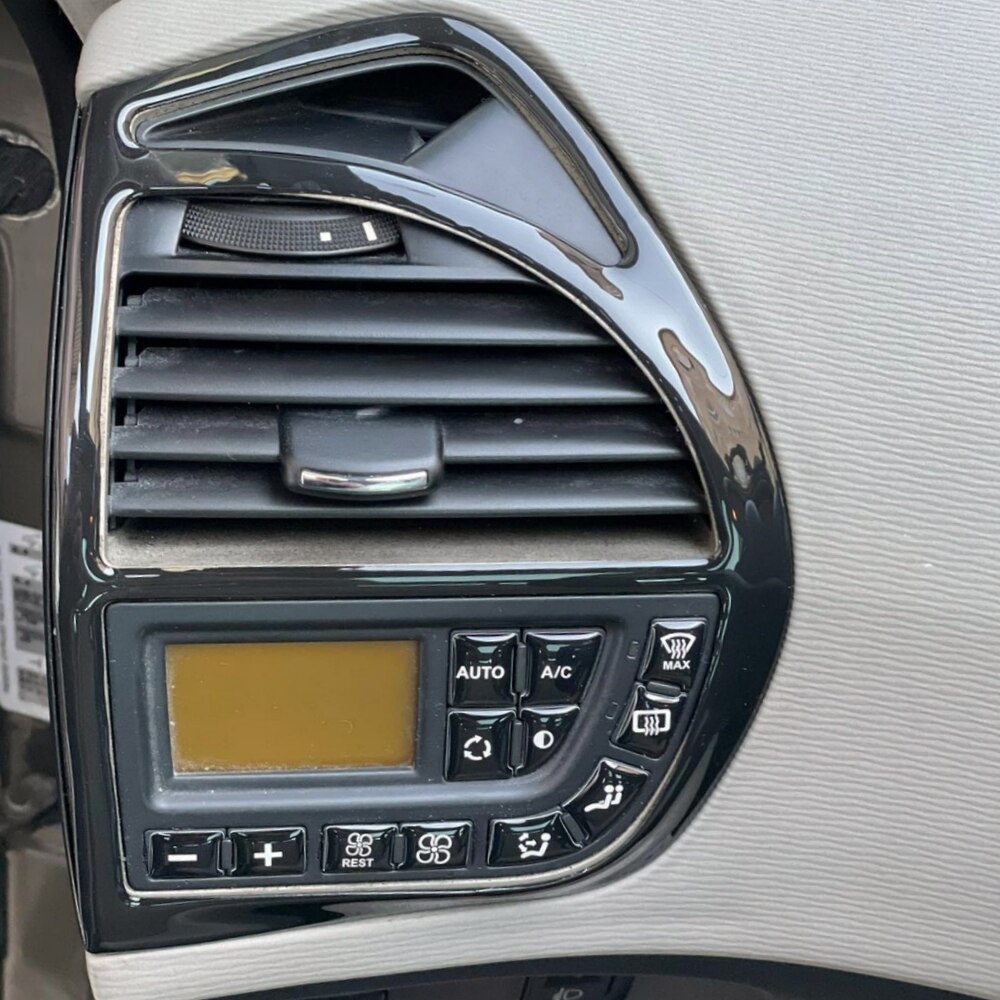 Button Sticker for C4 Grand Picasso Black Color Climate Control Panel Replacement Button Renovation Sticker Set 2007 Models