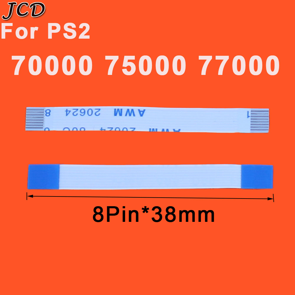 JCD 10pcs/lot Power Reset Switch Ribbon Cable For PS2 30000 70000 90000 50000 75000 Power On/off Switch Flat Cable Repair Part