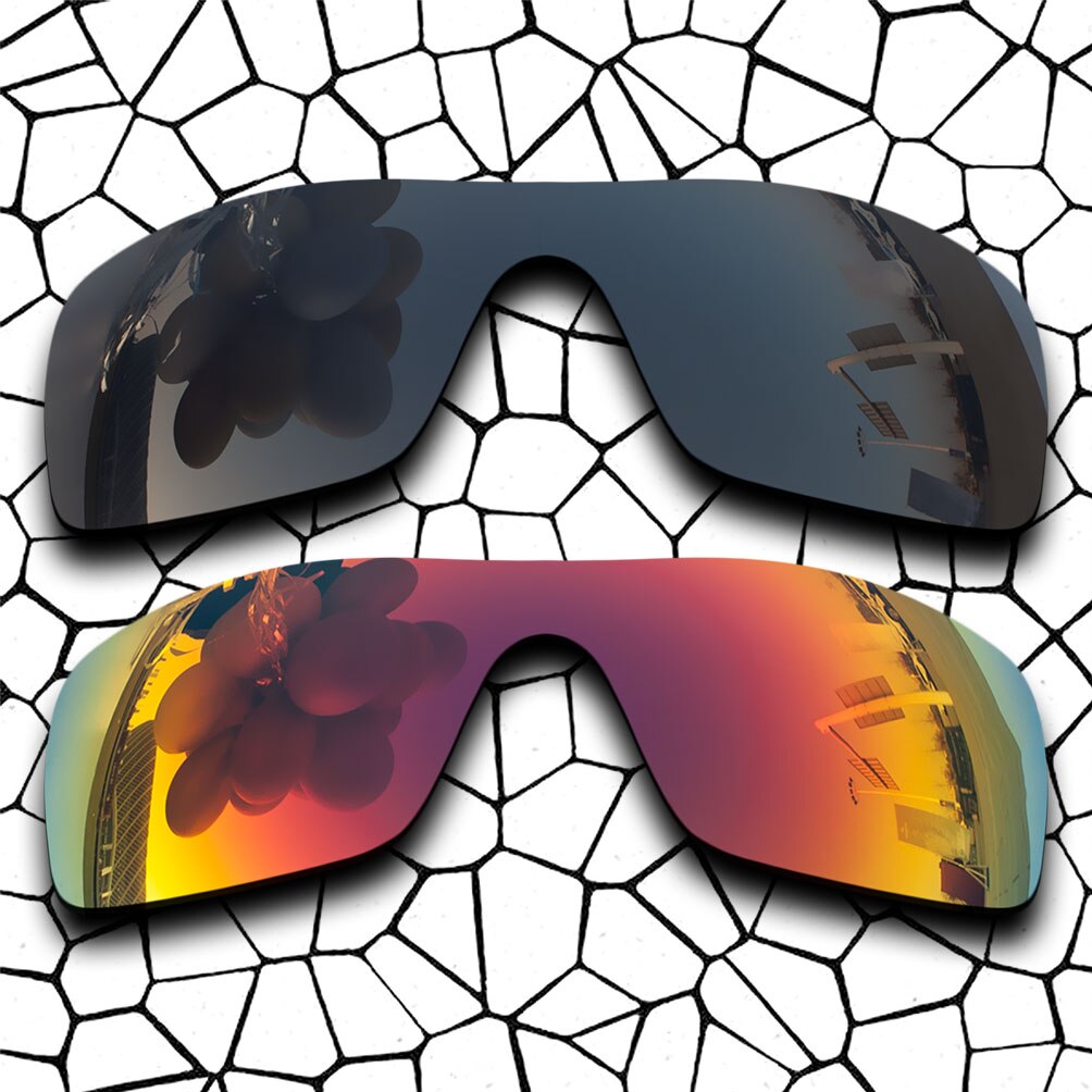 Grijs Zwart &amp; Midnight Zon Lenzen Vervanging Voor-Oakley Batwolf OO9101 Gepolariseerde Zonnebril: Default Title