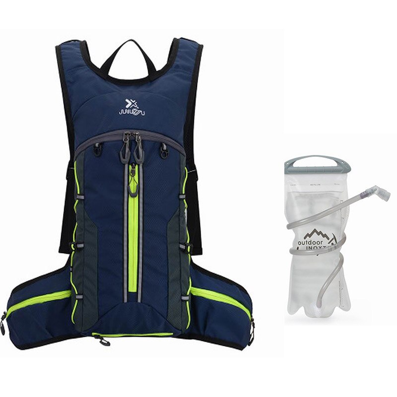 20L Waterdichte Fiets Rugzak Outdoor Sport Hydratatie Fietsen Tassen Grote Capaciteit Camping Bike Mochila Mtb Fiets Bag Pack: Navy / With Water Bag