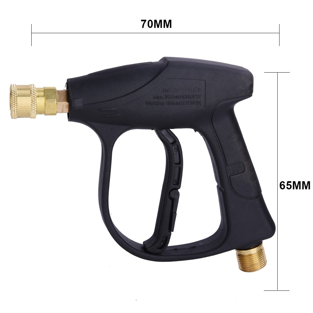 HNYRI 1/4&quot; Quick Release Pressure Washer Clearner Kit Snow Foam Lance Soap Nozzle M22 Pipe Diy Washing Tools Spray 5M Water Hose
