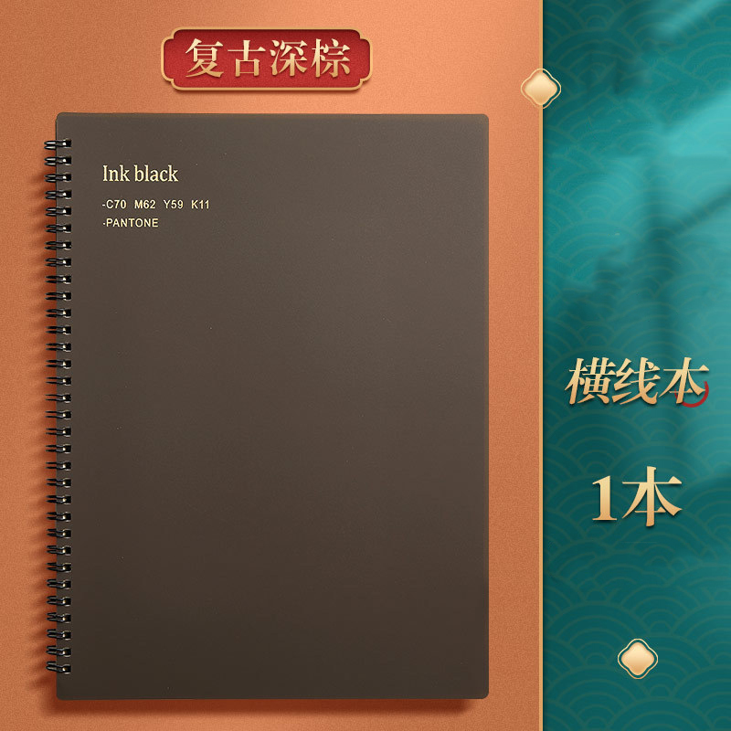Retro A4/A5/B5 Spoel Notebook Morandi Dagboek Dagelijks Wekelijks Maandelijkse Planner Spiraal Notebook School Kantoorbenodigdheden: Blauw / A5