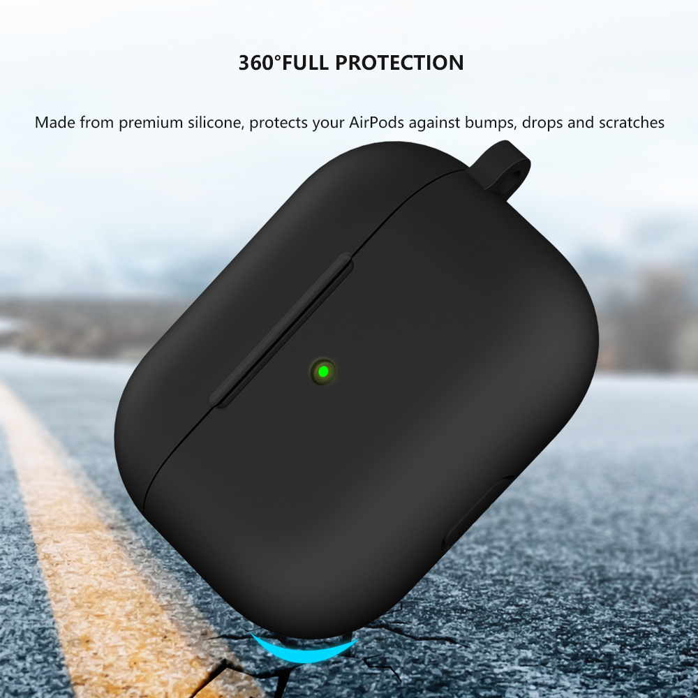 Funda de silicona para Airpods Pro, funda inalámbrica Bluetooth para Apple Airpods pro, funda para auriculares para Air Pods Pro 1st Fundas