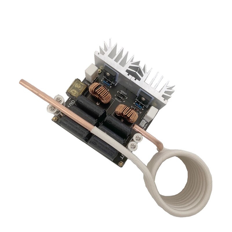 1200W ZVS high frequency induction heating machine high frequency quenching medium frequency furnace without tap 20A: without pump