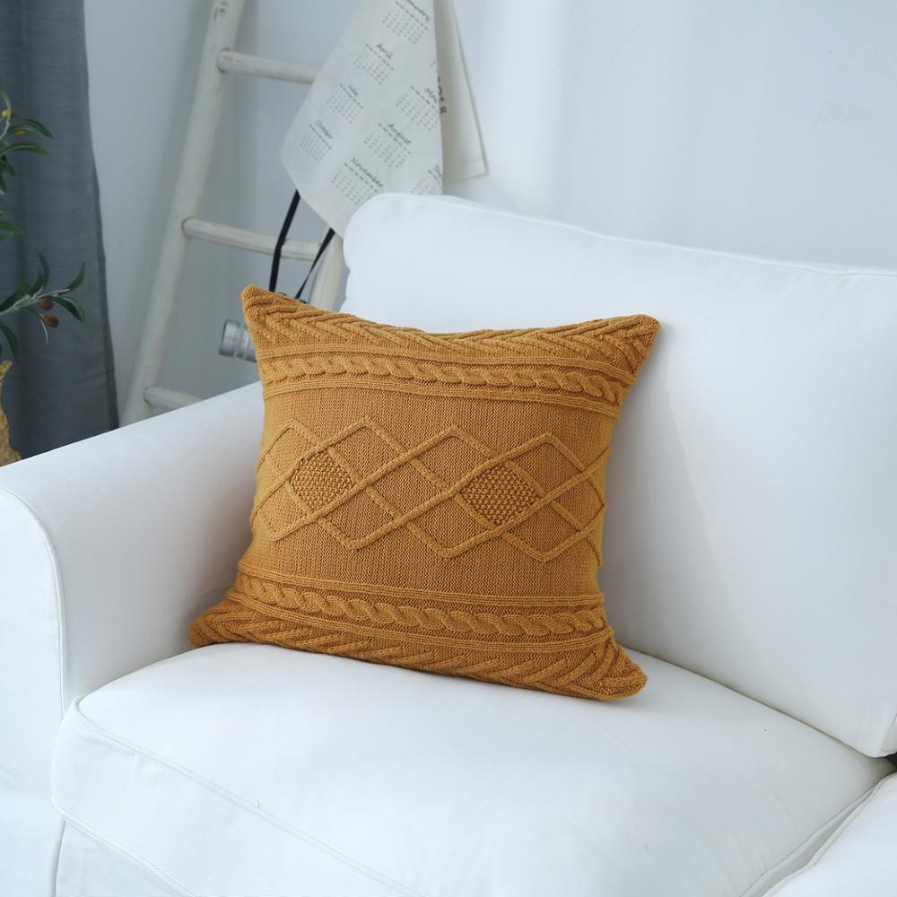 Jacquard Square grof gebreid Zilver | Gebreide / geweven stoffen