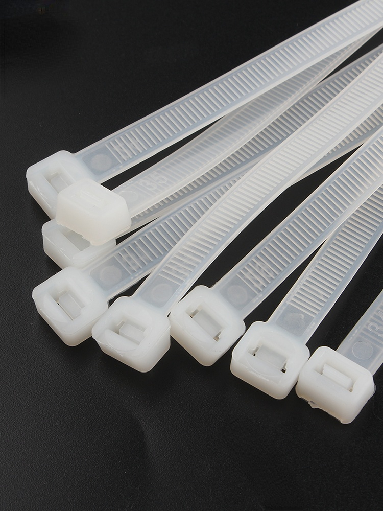 3M 4M 50/szt. Plastikowe opaski kablowe z nylonu samoblokujące czarne biały kabel opaski zaciskowe opaski zaciskowe: 4x150mm / WHITE