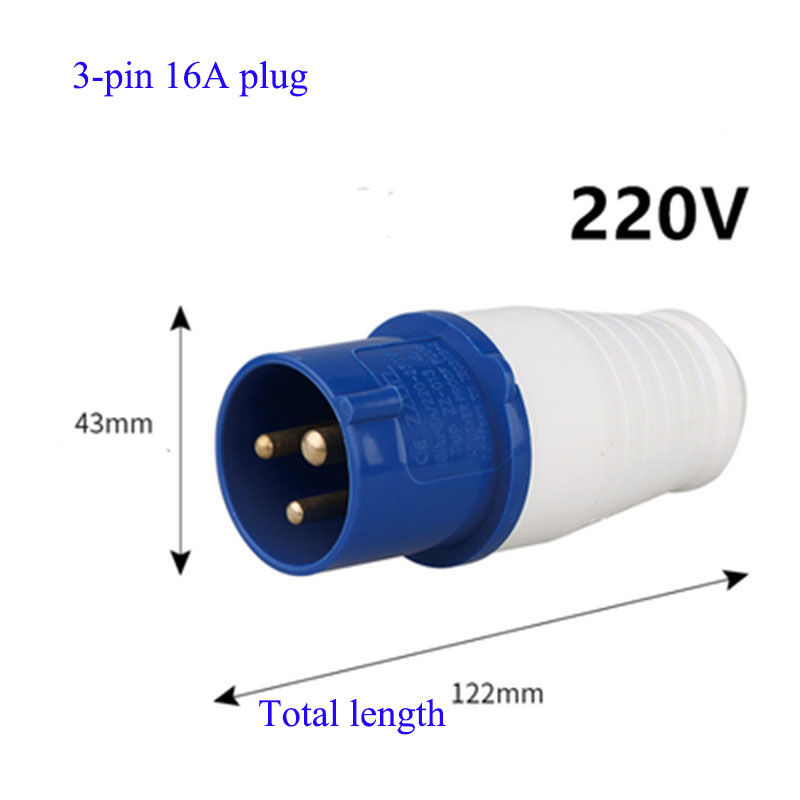 16A Lndustrial Plug Waterproof Explosion-proof Aviation Plug Docking Socket Connector Three-phase Electric 3-core 4-core 5-hole: army green