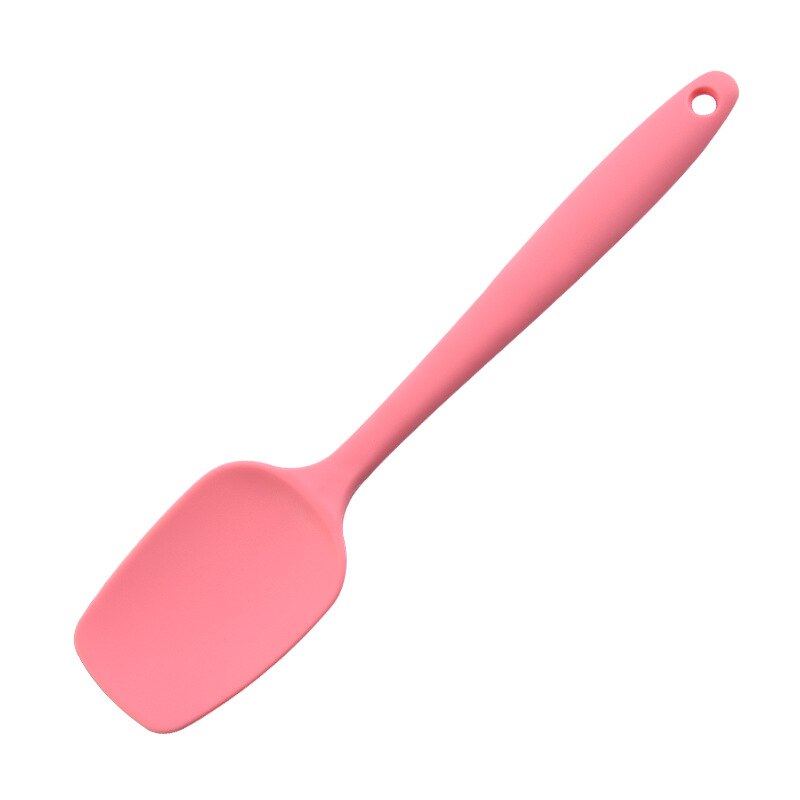 Baking Silicone Scraper Set Kitchen Utensils Color Silicone Cake Spatula Oil Sweeper Baking Tool 6pcs: Large salad spatula