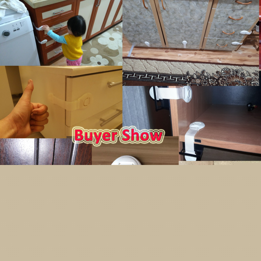 Cerraduras de seguridad de plástico para niños, 1 unidad, protección contra cajones, puertas, armarios, cierres de seguridad para bebés, productos y accesorios