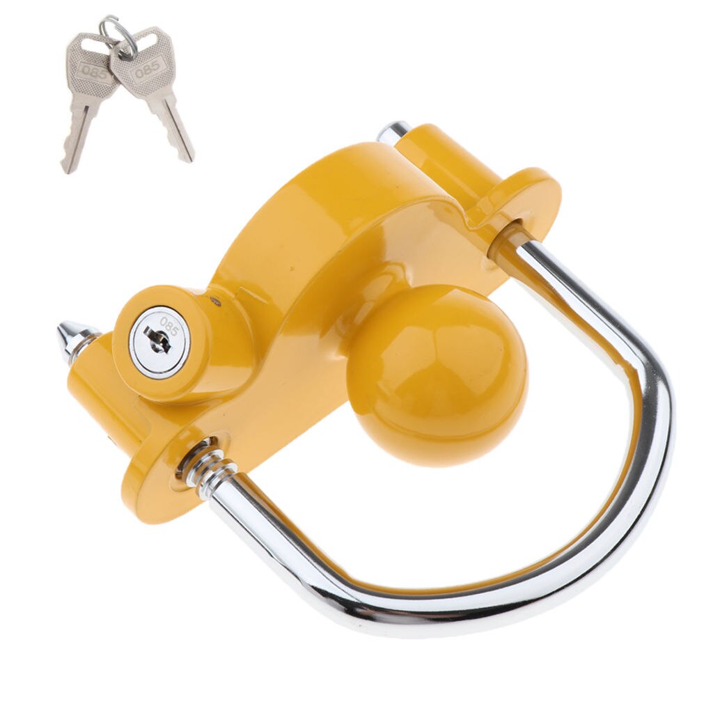 Trailer Hitch Lock Theft Deterrent – Universal Coupler Lock – Adjustable Fit for 1-7/8inch to 2inch 2-5/16inch Couplers