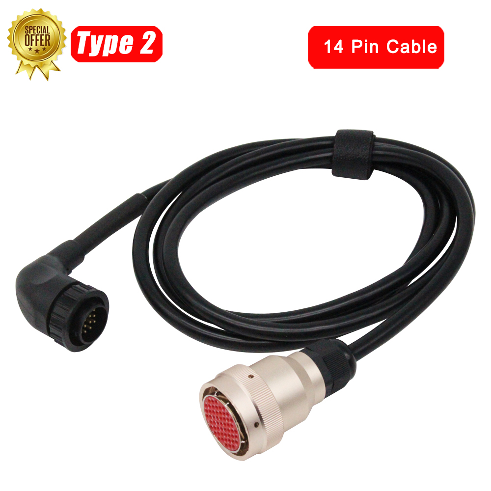 MB Star-Cable de diagnóstico C3, Cable de conexión de ordenador, 38 Pines, OBD2, 16 Pines, 14 pines, RS232