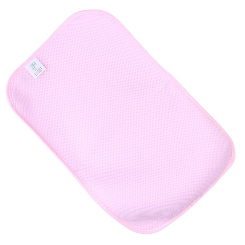 Baby bamboe herbruikbare luiers kinderen waterdichte matras beddengoed luier verschoningsmat drielaags laken verzorgingsmat voor baby's: Roze