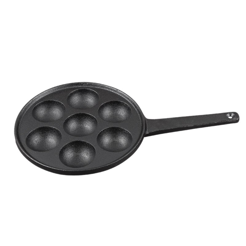 Nonstick fyllda pannkakapanna, hus gjutjärn grill för olika sfäriska mat ,2 "diameter formar
