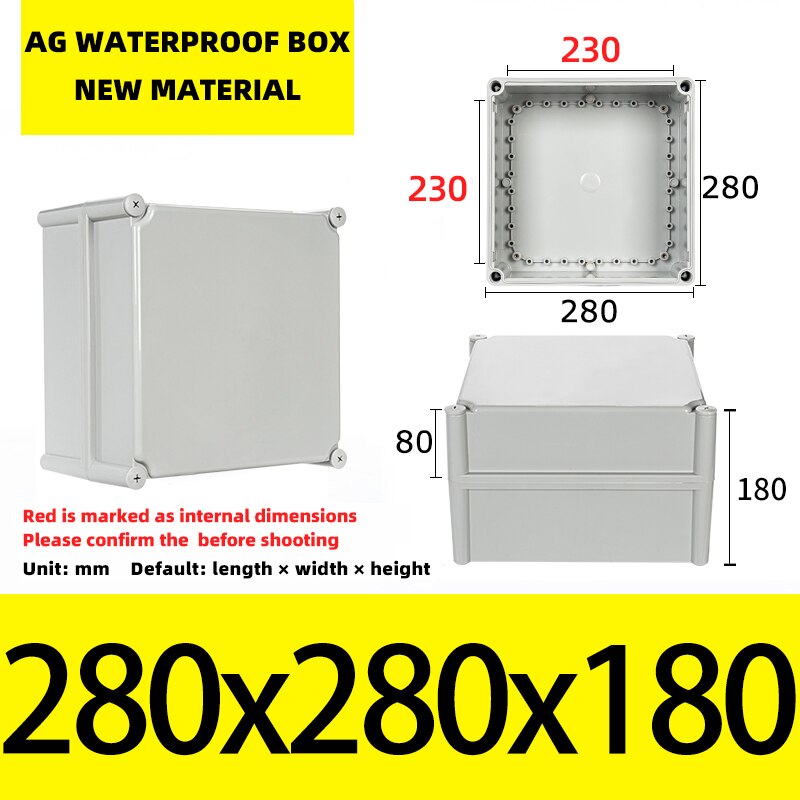 Big Size Outdoor Waterproof Case Enclosure Plastic Box Electronic Project Case Waterproof Junction Box for Electronics