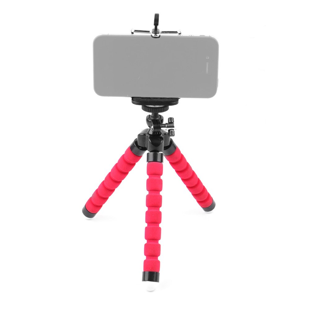 Sponge tripod octopus bracket small lazy mobile phone holder portable mobile phone universal bracket plus mobile phone clip