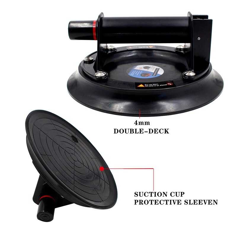 Vacuum Suction Cup 8Inch 200Kg Bearing Capacity Heavy Duty Vacuum Lifter for Granite Tile Manual Lifting